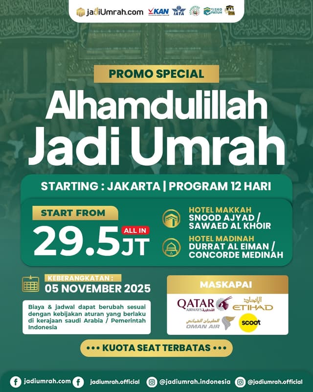 Alhamdulillah Jadi Umrah 5 November 2025